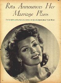 For the first time, Rita Hayworth reveals her specific plans to marry Victor Mature