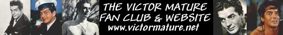Victor Mature Fan Club Banner www.victormature.net